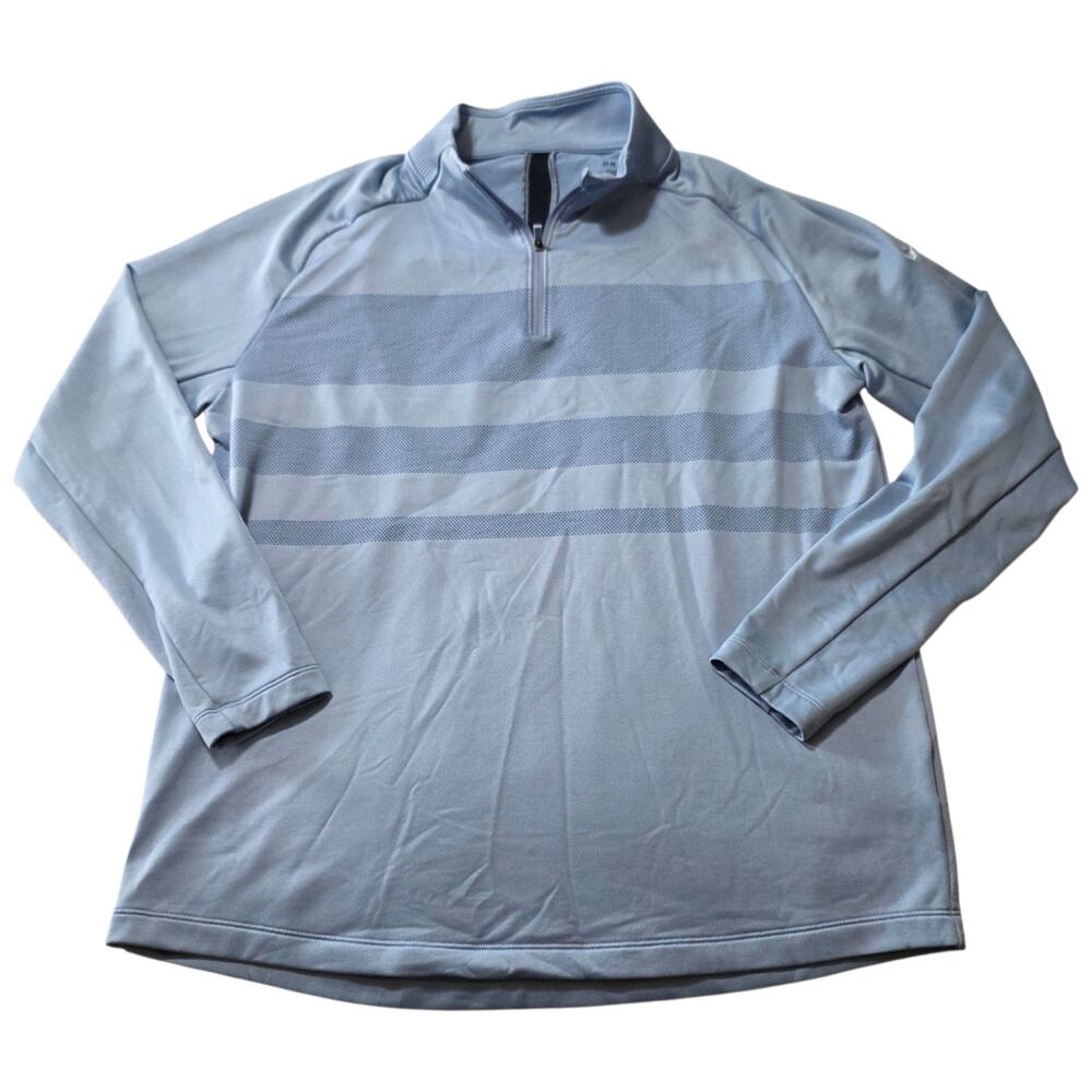 Nike Dri-FIT Golf 1/4 Zip Pullover Men's Large Blue Standard Fit Lightweight